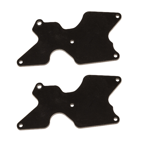 RC8B4 FT rear suspension arm inserts, G10, 2.0 mm