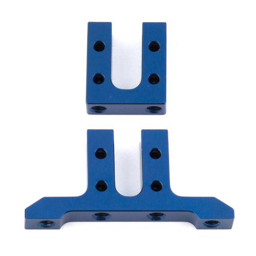 RC10F6 Forward Servo Mount, blue aluminum