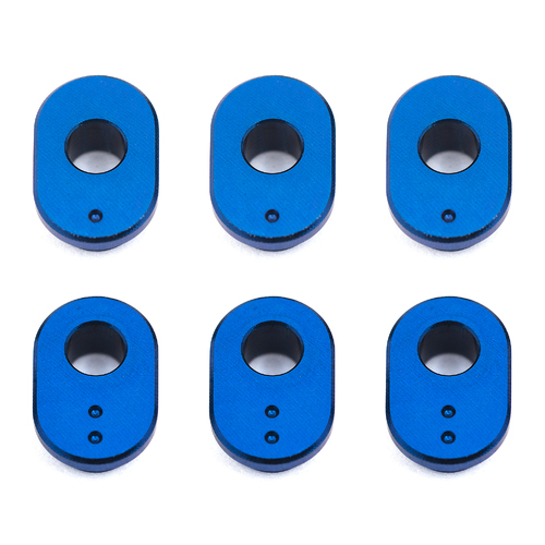 RC10F6 Caster Bushings, blue aluminum