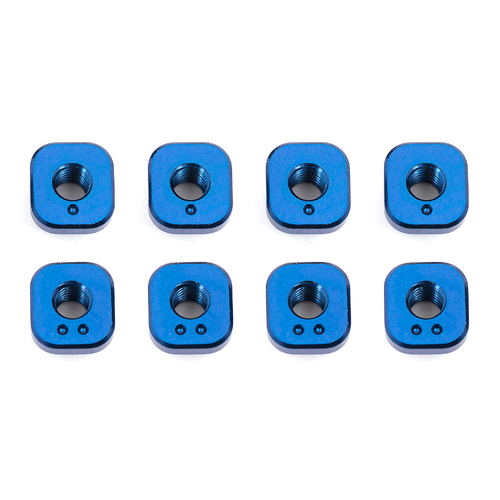 RC10F6 Camber Bushings, blue aluminum