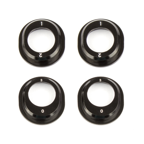 RC10B6.1 Aluminum Differential Height Inserts, black