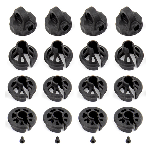 Team Associated - B6.1 Shock Caps & Spring Cups