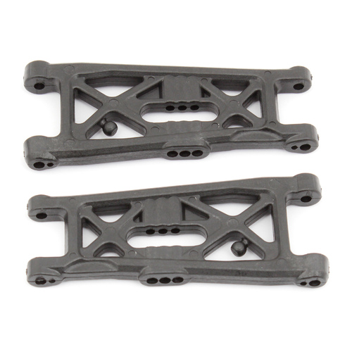 RC10B6 FT Front Suspension Arms, flat, carbon fiber