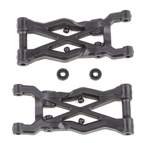 RC10B6.2 FT Rear Suspension Arms 75mm, carbon fiber