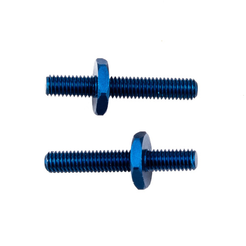 RC10B6 FT ALUMINUM BATTERY STRAP SHOULDER SCREW, BLUE