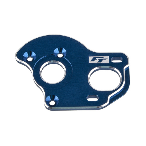 RC10B6.1 FT LAYDOWN/LAYBACK MOTOR PLATE 3.5MM, BLUE