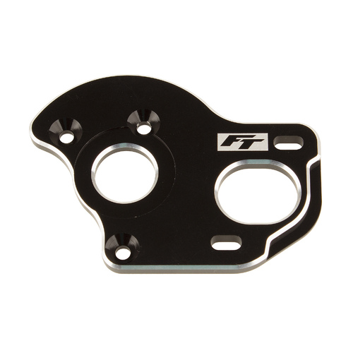 RC10B6.1 FT LAYDOWN/LAYBACK MOTOR PLATE 3.5MM, BLACK