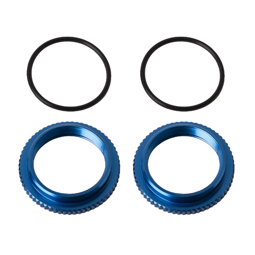 13mm SHOCK COLLARS, BLUE ALUMI