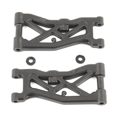 RC10B74 FT Front Suspension Arms, carbon fiber