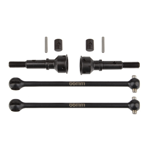 RC10B74.1 Rear CVA Set, 66mm