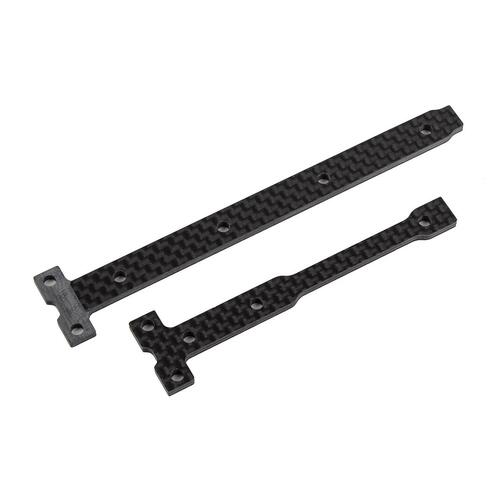 RC10B74.2 FT Carbon Fiber Stiff Chassis Brace Support Set, 2.5mm