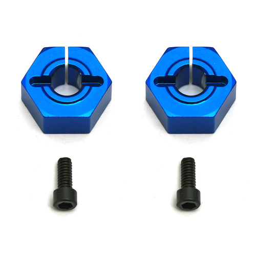 FT 12 mm Alum. Clamping Wheel Hexes, SC10 Front