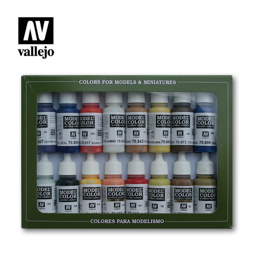 Vallejo - Model Colour American Colonial 16 Color Set