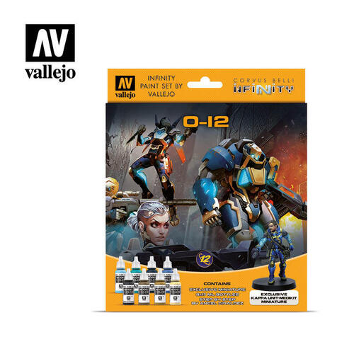 Vallejo Infinity O-12 Exclusive Miniature 8 Colour Acrylic Paint Set [70239]