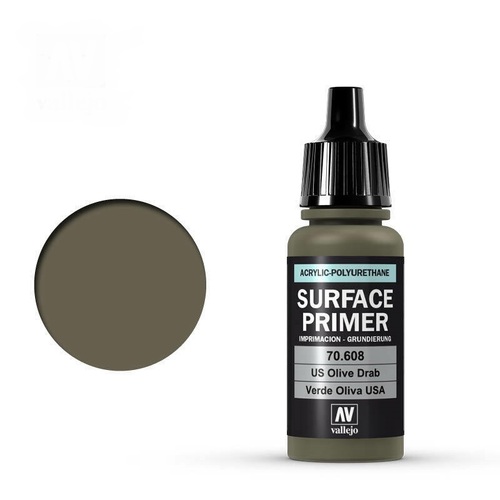 Vallejo - Surface Primer US Olive Drab 17 ml