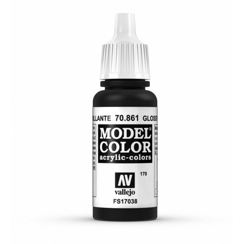 Vallejo - Model Colour Glossy Black 17 ml (#170)