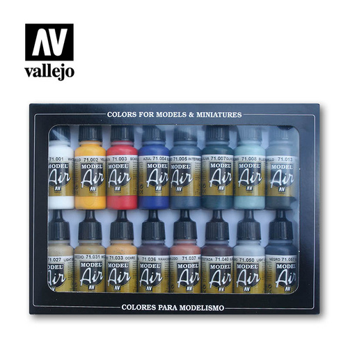 Vallejo - Model Air Basic Colors 16 Colour Set