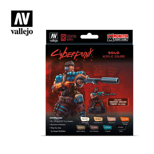 Vallejo - Cyberpunk Red - Solo Paint Set