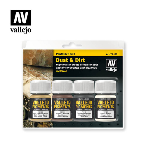 Vallejo - Pigments Set Dust & Dirt 4 X 35ml