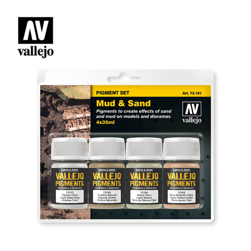 Vallejo - Pigments Set Mud & Sand 4 X 35ml