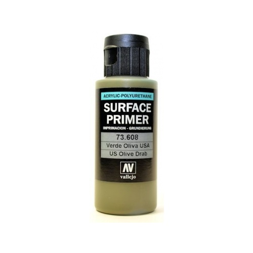 Vallejo - Surface Primer - US Olive Drab (60ml) 