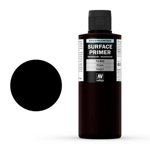 Vallejo - Surface Primer Color Black 200 ml