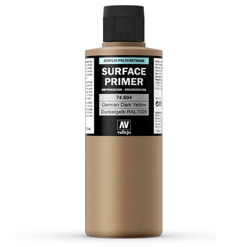 Vallejo - Surface Primer German Dark Yellow 200 ml