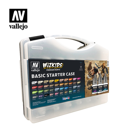 Vallejo - Wizkids Intermediate Case (40 Colour Set)