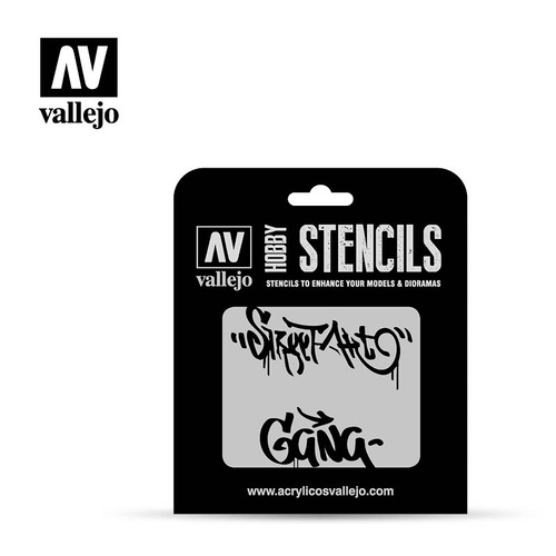 Vallejo - 1/35 Street Art #2 Stencil Template