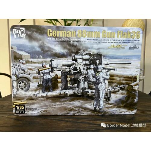 Border Model - 1/35 88mm Gun Flak36 Anti-aircraft Artillery Plastic Model Kit [BT013]