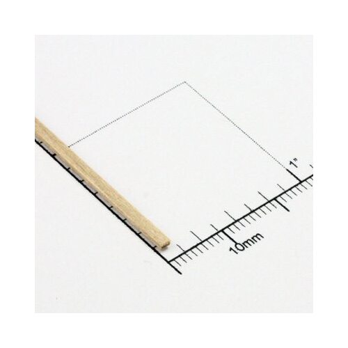 Bud Nosen Timber 1/32" Basswood Strips 1/16" x 24" (1pc) [BNT3001]