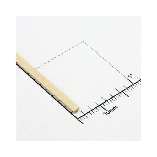 Bud Nosen Timber 1/32" Basswood Strips 3/32" x 24" (1pc) [BNT3002]