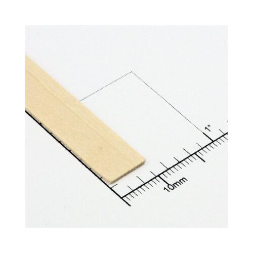 Bud Nosen Timber 1/32" Basswood Strips 5/16" x 24" (1pc) [BNT3006]