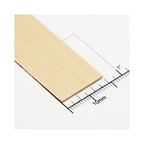 Bud Nosen Timber 1/32" Basswood Strips 3/4" x 24" (1pc) [BNT3009]