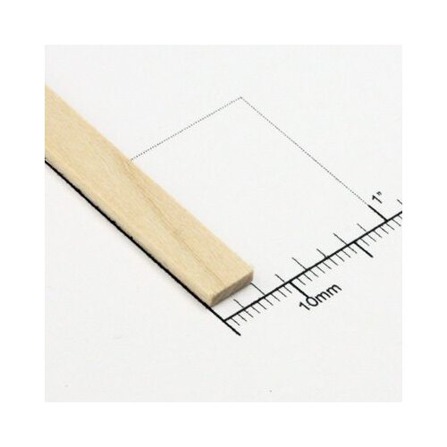 Bud Nosen Timber 1/16" Basswood Strips 1/4" x 24" (1pc) [BNT3155]