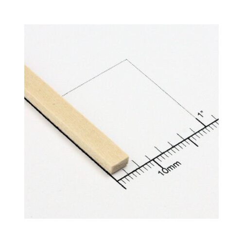 Bud Nosen Timber 3/32" Basswood Strips 3/16" x 24" (1pc) [BNT3204]