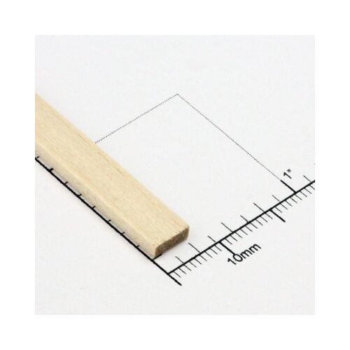 Bud Nosen Timber 3/32" Basswood Strips 1/4" x 24" (1pc) [BNT3205]