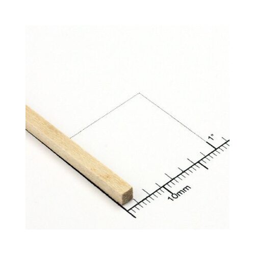 Bud Nosen Timber 1/8" Basswood Strips 1/8" x 24" (1pc) [BNT3253]