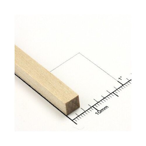 Bud Nosen Timber 1/4" Basswood Strips 1/4" x 24" (1pc) [BNT3455]