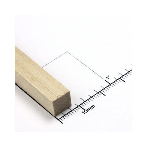 Bud Nosen Timber 5/16" Basswood Strips 5/16" x24" (1pc) [BNT3506]