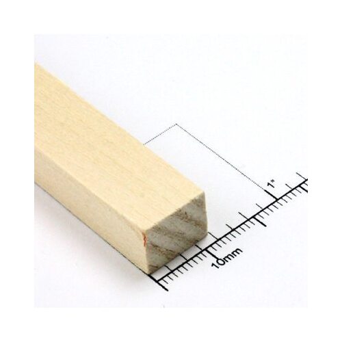 Bud Nosen Timber 3/8" Basswood Strips 1/2" x 24" (1pc) [BNT3558]