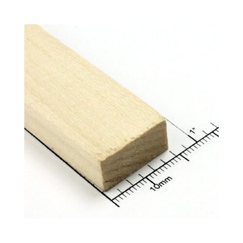 Bud Nosen Timber 3/8" Basswood Strips 3/4" x 24" (1pc) [BNT3559]