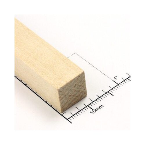 Bud Nosen Timber 1/2" Basswood Strips 1/2" x 24" (1pc) [BNT3658]