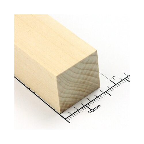 Bud Nosen Timber 3/4" Basswood Strips 3/4" x 24" (1pc) [BNT3711]