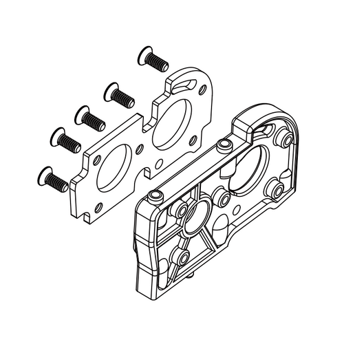 BSD - Gear Mount/Fr Screws/Motor M - Bs701-015