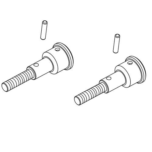 BSD - Axle W/Pin 2Pcs - Bs903-013