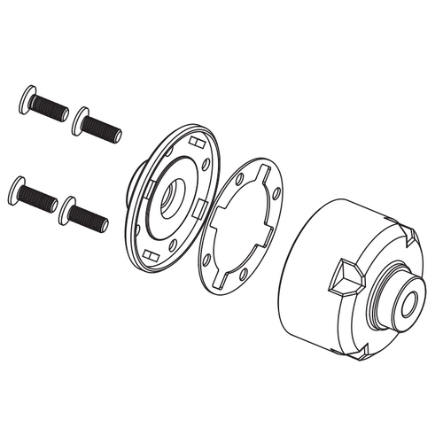 BSD - 4Ws Monster Truck Diff. Gearbox Bs903-097