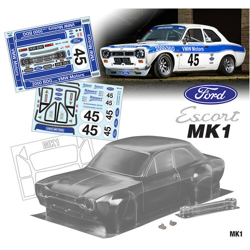 Bodyworx - 1/10 Ford Escort MK1 VWM Motorsport