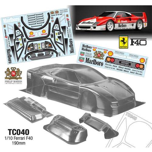 Bodyworx - 1/10 Body Ferrari F40 (190mm)