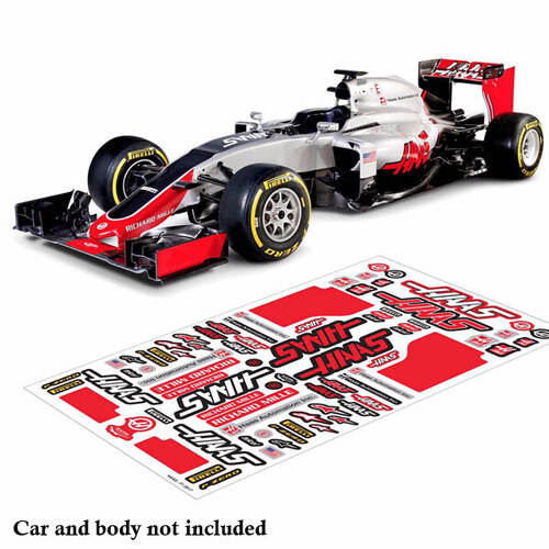 Bodyworx Stickers F1 Haas Racing 1/10